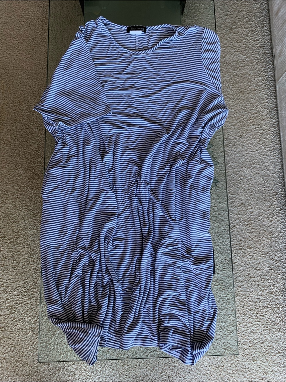 💜 Julia Divina Striped Stretchy Dress with Pockets